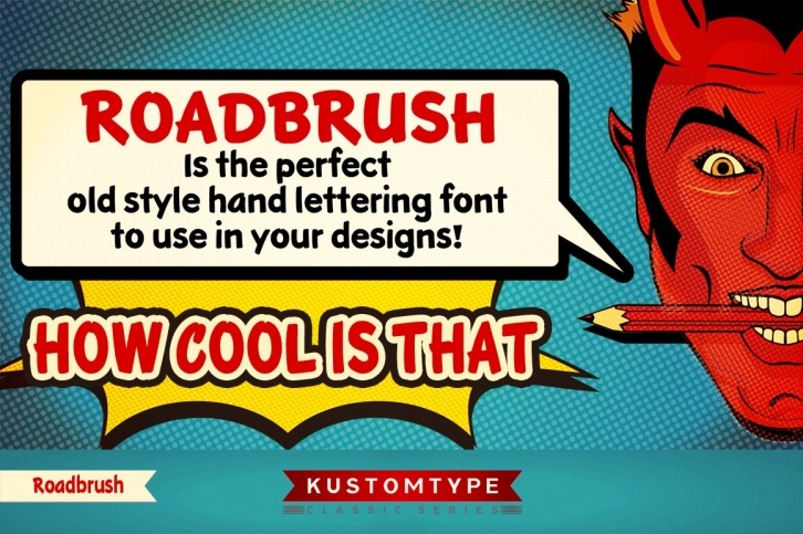 Roadbrush Hand Lettering Font Download