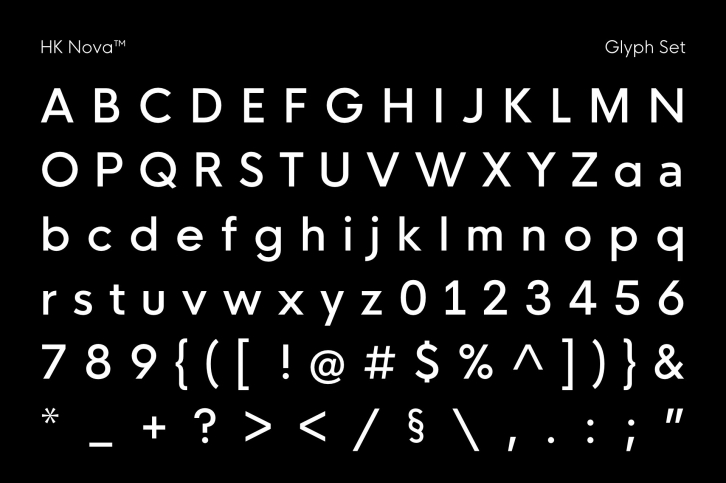 HK Nova Typeface Font Download