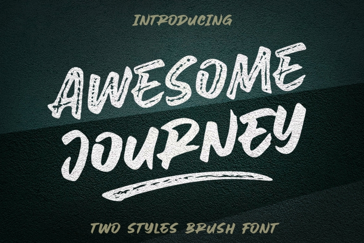 Awesome Journey / Brush Font Download
