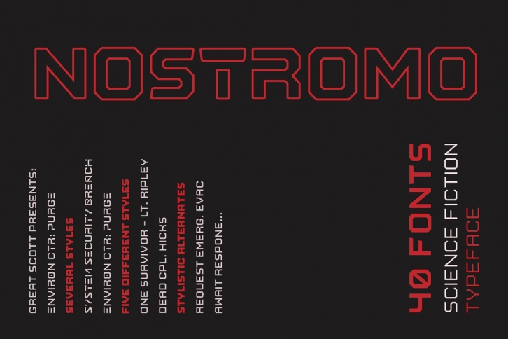 Nostromo Font Download