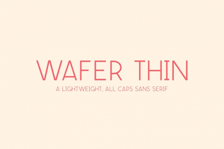 Wafer Thin Font Download