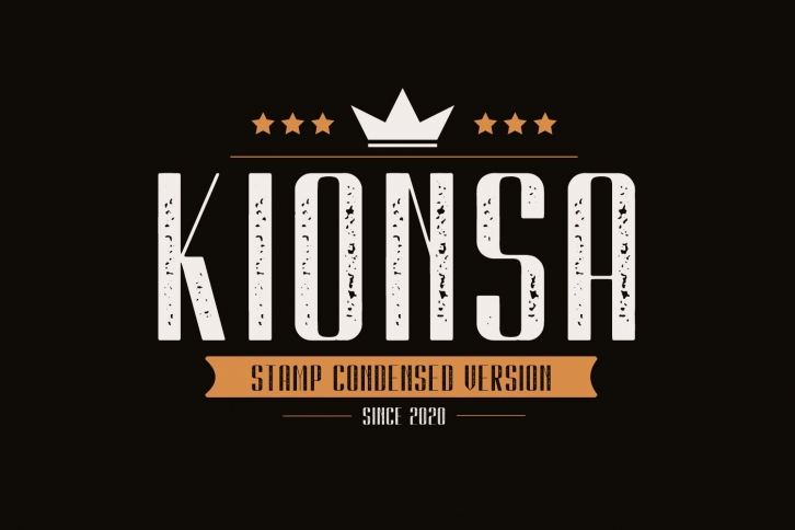 Kionsa Stamp Font Download