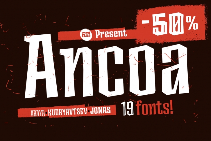 Ancoa -50% Font Download