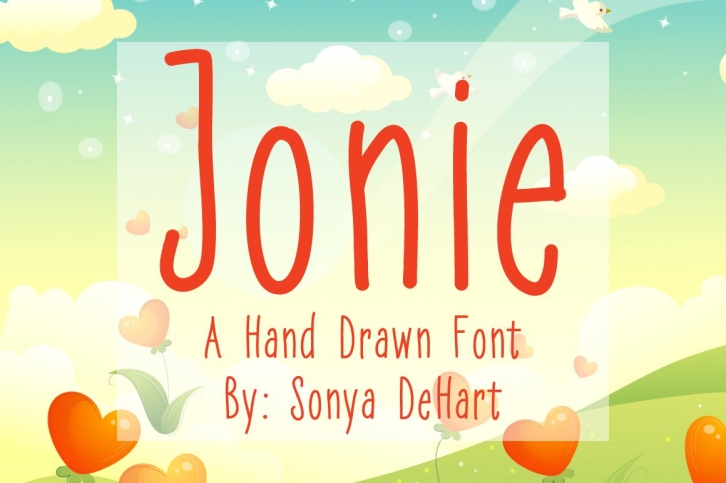 Jonie A Hand Drawn Font Download
