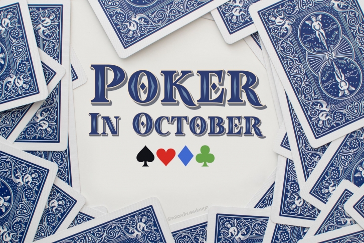 Poker In October Layered Color Font Download
