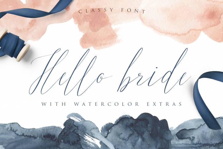 Hello Bride with Extras Font Download