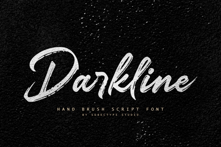 Darkline / Brush Script Font Download