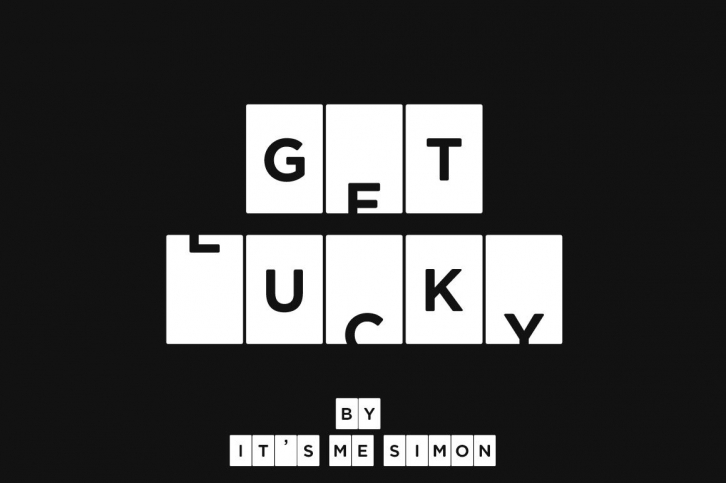 Get lucky font Font Download