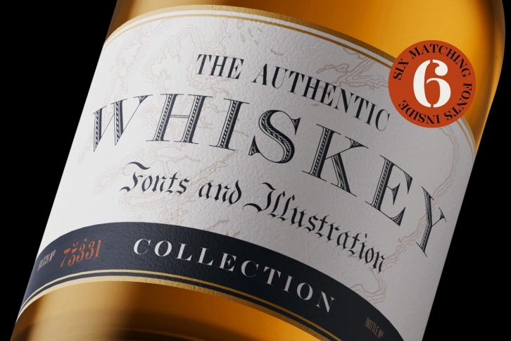 Whiskey  Illustrations Font Download