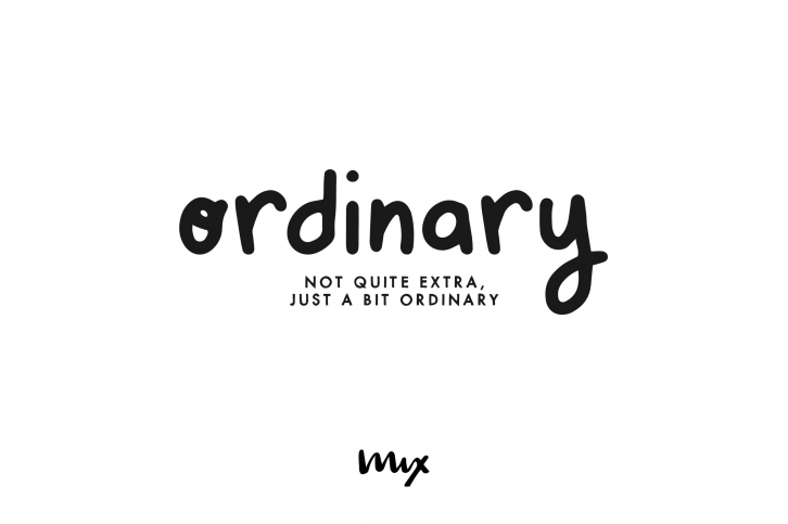 Ordinary — a Handwritten Font Download
