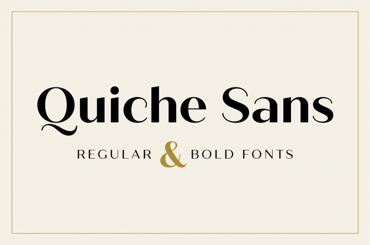 Quiche Sans Regular  Bold Font Download