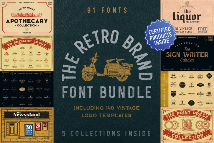 The Retro Brand Bundle Font Download
