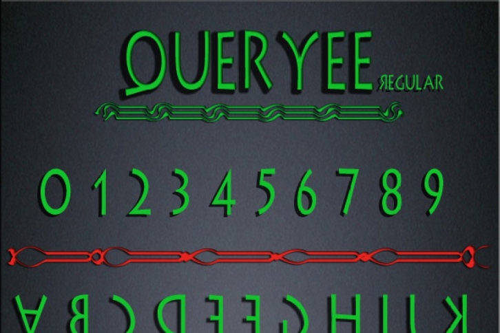 Queryee Regular and Italic Font Download