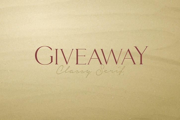 Giveaway Font Download