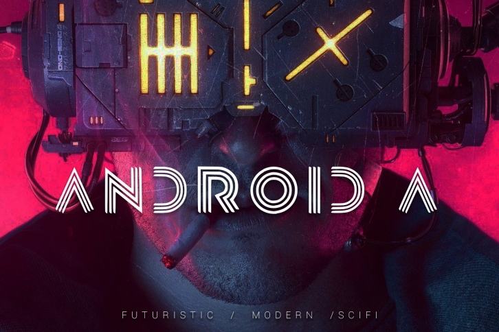 ANDROID A // SCIFI FONT Font Download