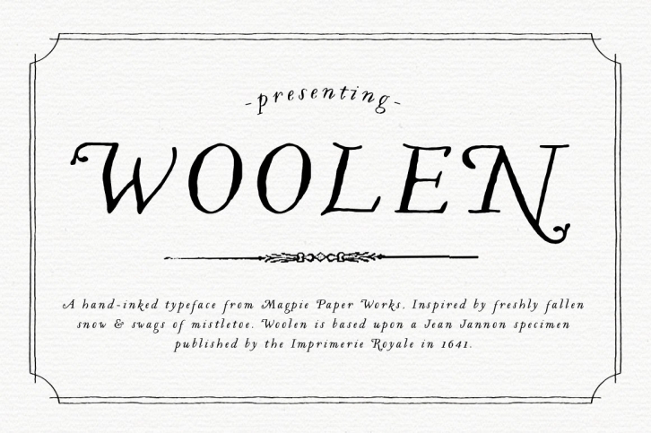 Woolen Font Download