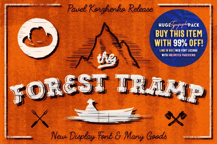 • The Forest Tramp  Bonus • Font Download