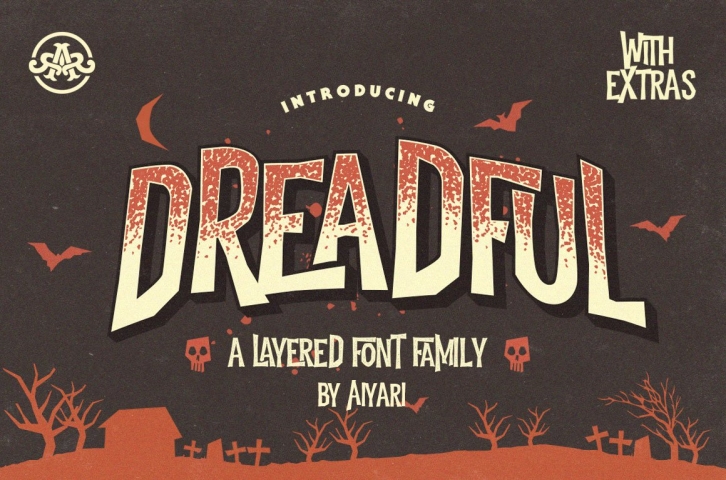 Dreadful +Extras Font Download