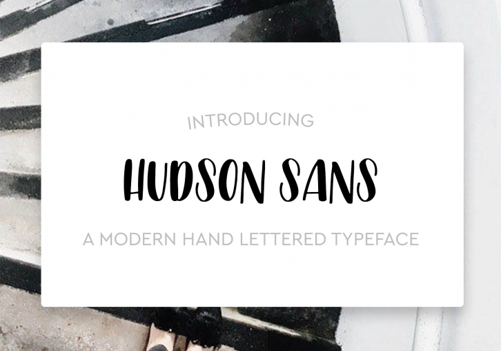 Hudson Sans Hand Lettered Typeface Font Download