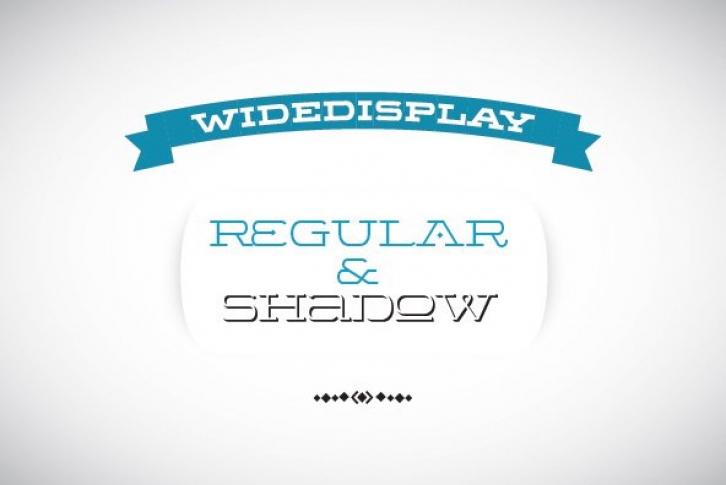 WideDisplay RegularShadow Font Download