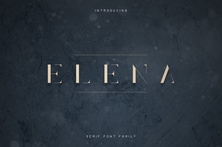 Elena Luxe Serif font Font Download