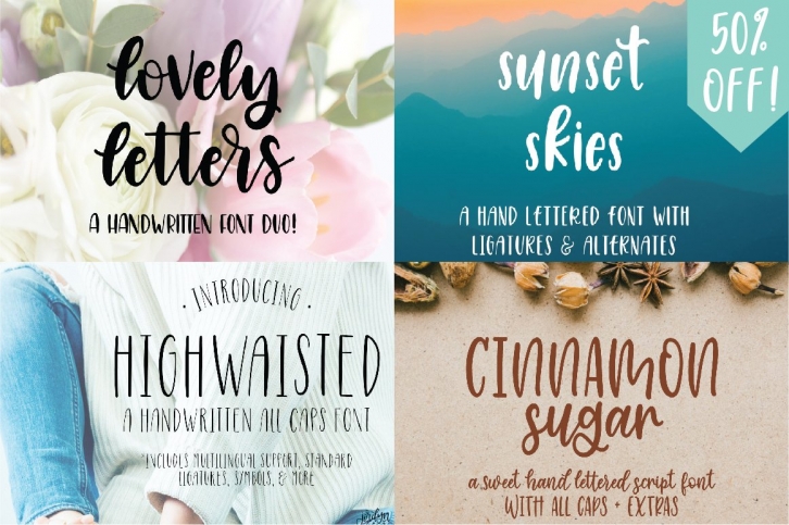 Hand Lettered Bundle Font Download