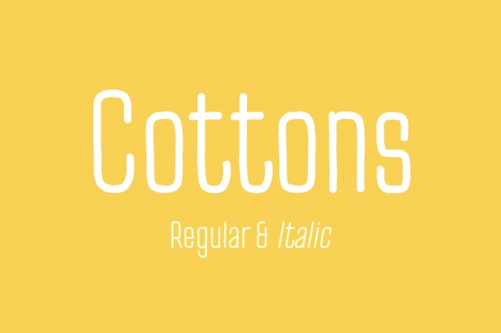 Cottons Regular  Italic Font Download