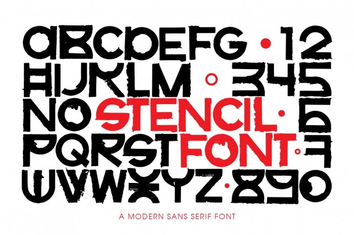 Stencil font Font Download