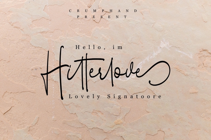 Hitterlove Lovely Signatoore Font Download