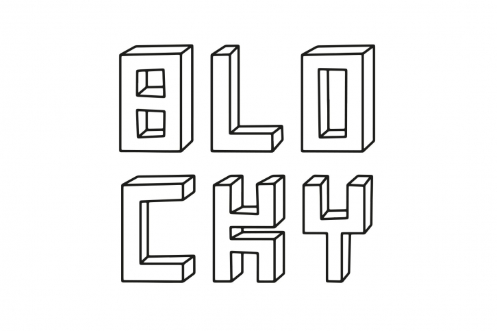 Blocky 3d Font Download