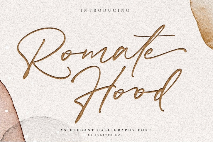 Romate Hood Script + Swash Font Download