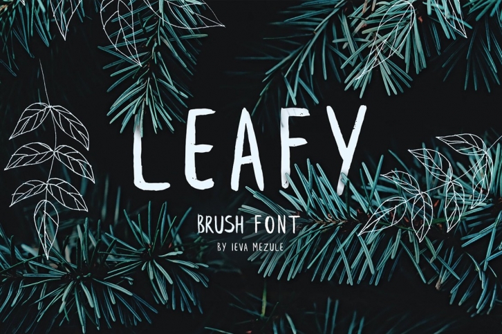 Leafy Brush Font Download