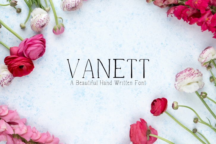 Vanett A Beautiful Handwritten Font Download