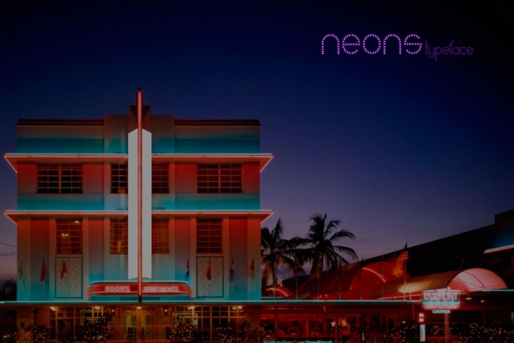 Neons display typeface Font Download