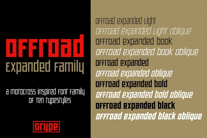 Offroad Expanded Family Font Download