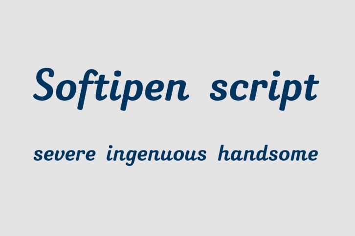 Softipen Script Font Download