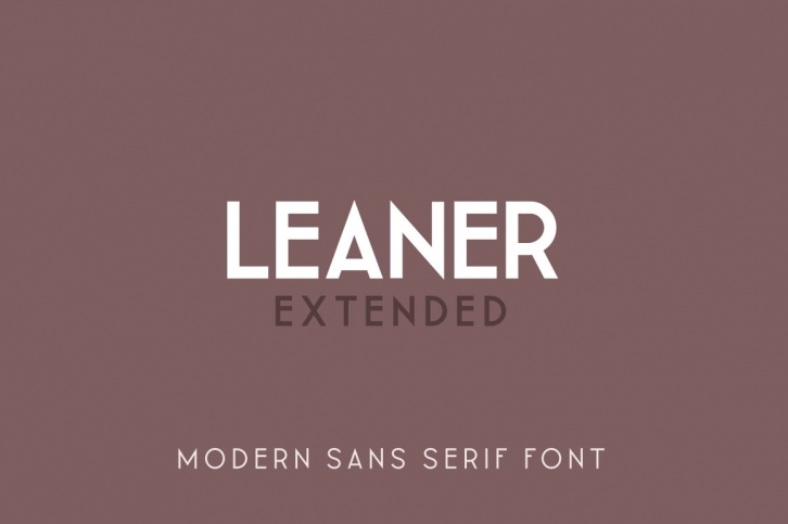Leaner Extended Font Download