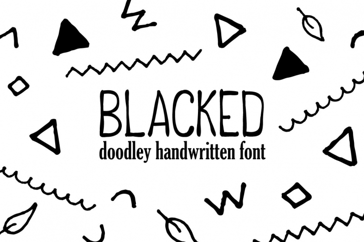 Blacked Doodle Handwritten Script Font Download