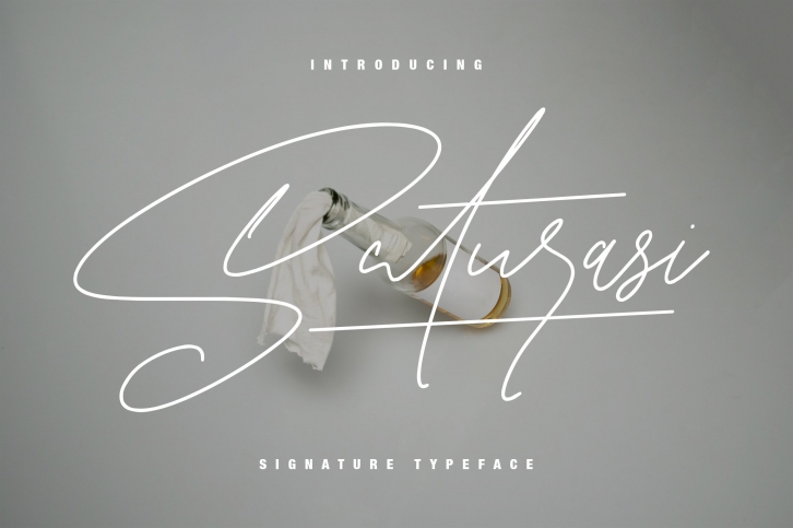 Saturasi Signature Typeface Font Download