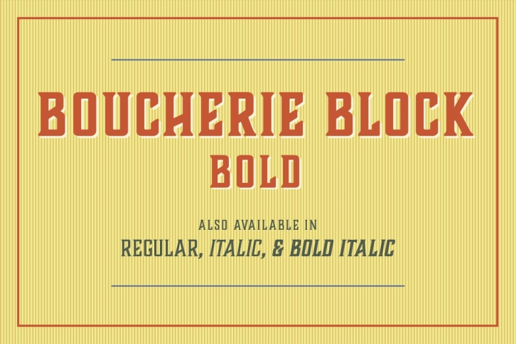 Boucherie Block Bold Font Download