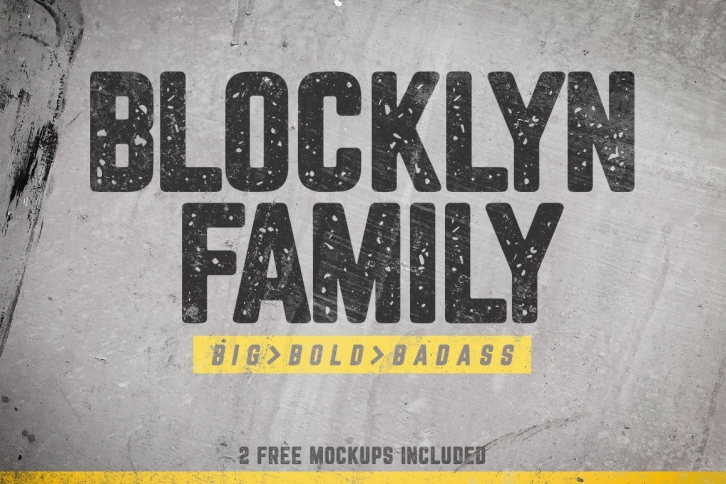 Blocklyn Family + Mockups Font Download