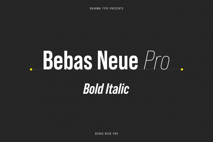 Bebas Neue Pro Font Download