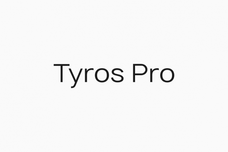 TYROS Pro Modern Geometric Typeface Font Download