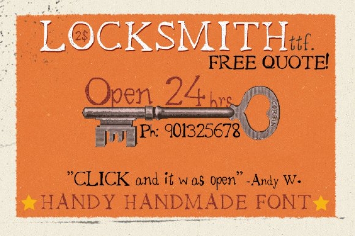 Locksmith Font Download