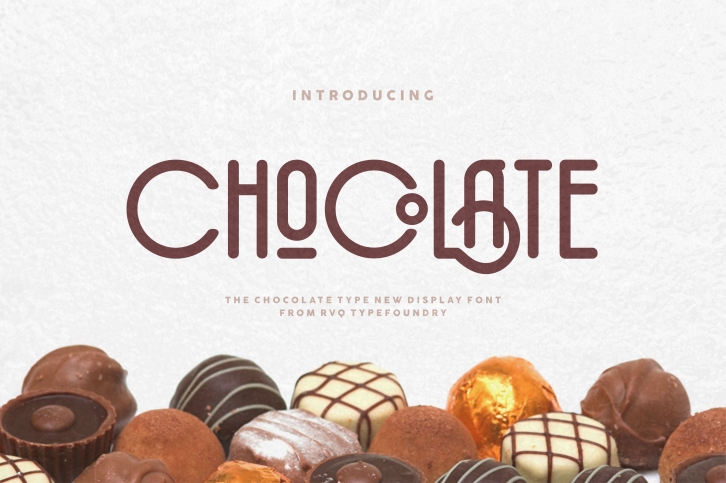The chocolate type (logo bonus) Font Download