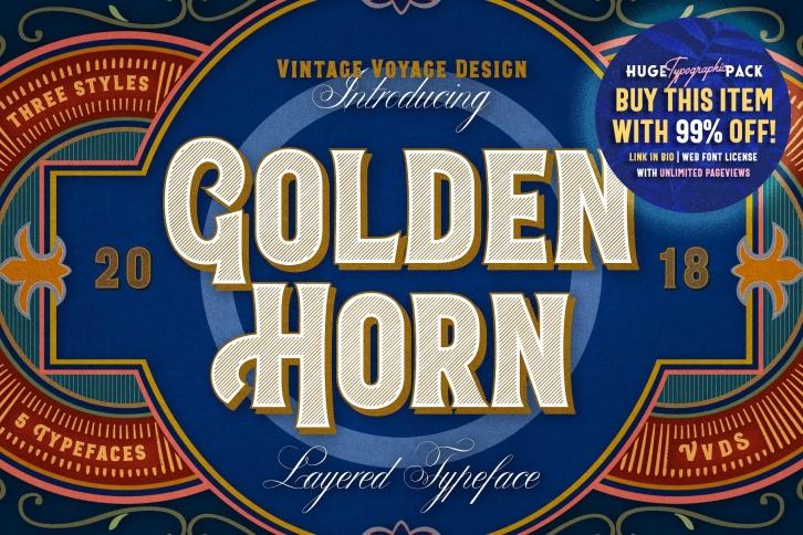 Golden Horn + Bonus Font Download