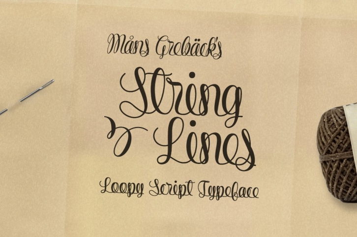 String Lines Font Download