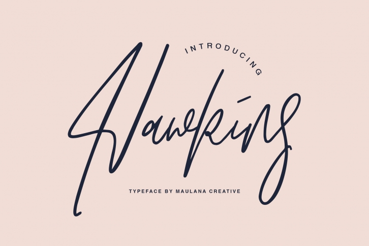 Hawkins Signature Brush Font Download