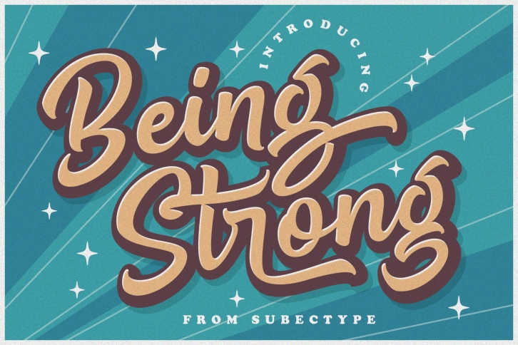 Being Strong // Bold Script Font Download