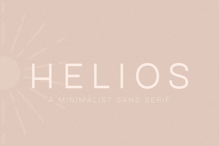 Helios // A Minimalist Sans Serif Font Download